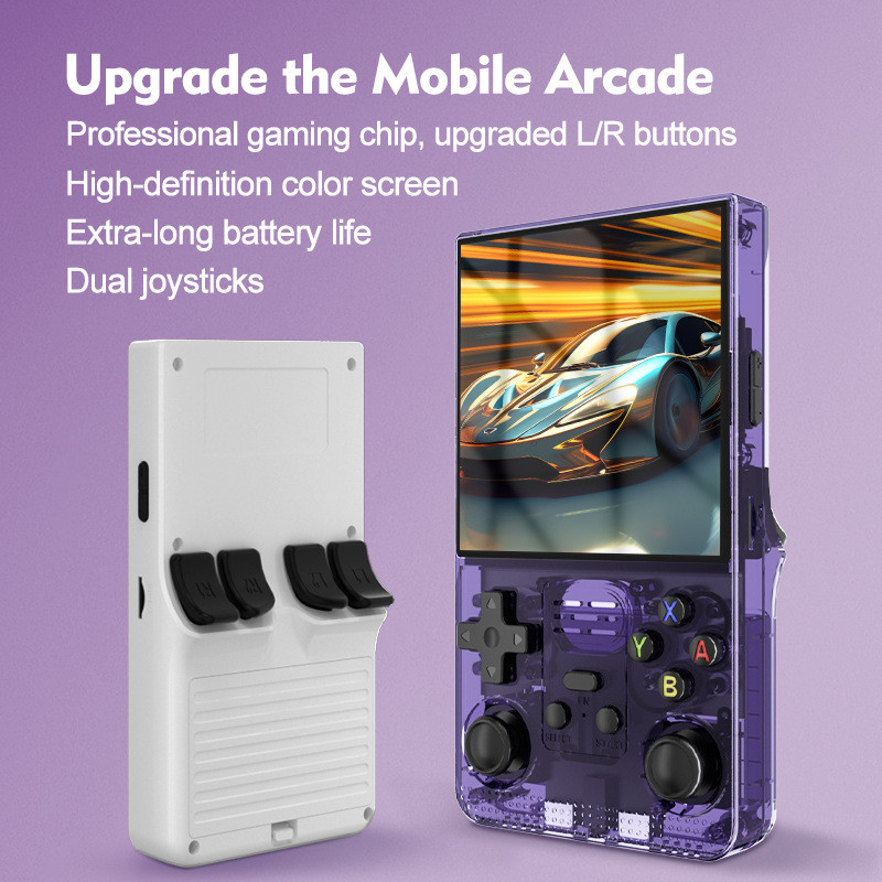Factory R39 MAX Portable Retro Game Console Handheld Video Gaming Console 4 Inch IPS Screen 720*720