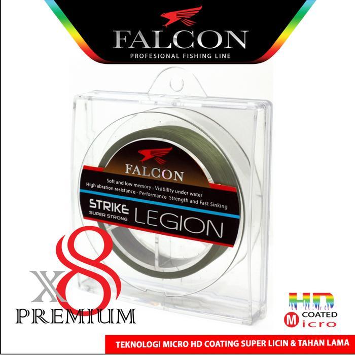 Falcon Fishing - Falcon Senar Pancing PE X8 Falcon LEGION 300M MICRO PE 100% PE Hijau Teknologi