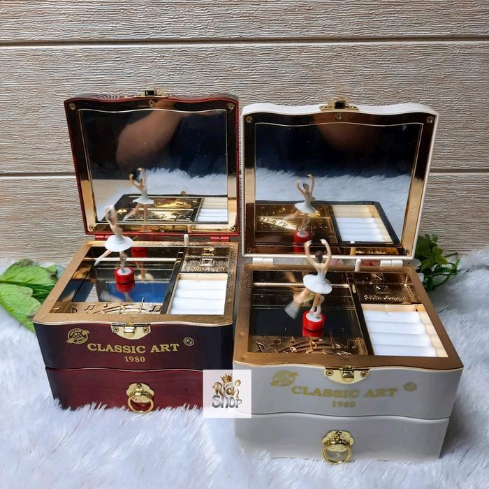 Kotak Musik Love Ballerina Music Box Putar Hadiah