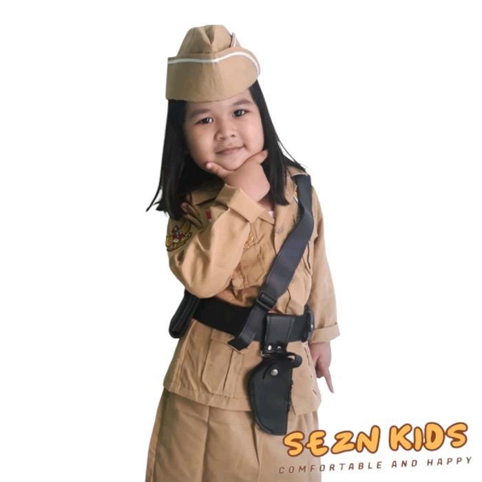 Baju Anak Pejuang Bungtomo Putri Lengkap Dengan Sabuk