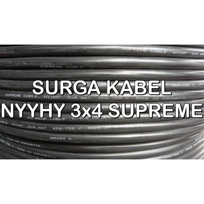 Nyyhy 3X4Mm Supreme/ Kabel Serabut 3 X 4Mm/ 3X4/ 3 X 4/ Kabel 3X4 Mm #Gratisongkir
