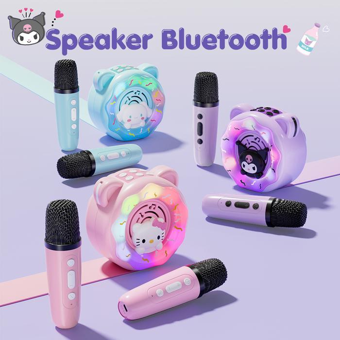 [TATAJOY]2Mic Mainan Mikrofon Anak Speaker Bluetooth Speaker karaoke Anak Mini Speaker Bluetooth