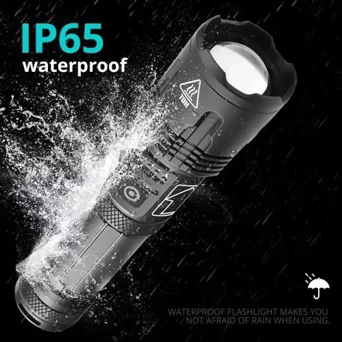 Senter Swat Police Original 200W Superbright / Senter led Rechargeable / Senter Cas Usb