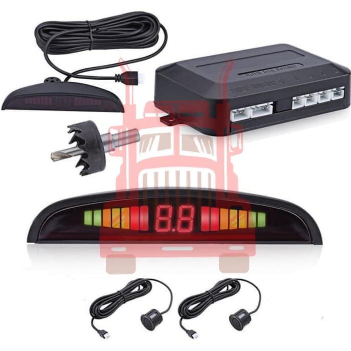 sensor parkir / mundur mobil + led display heavy duty