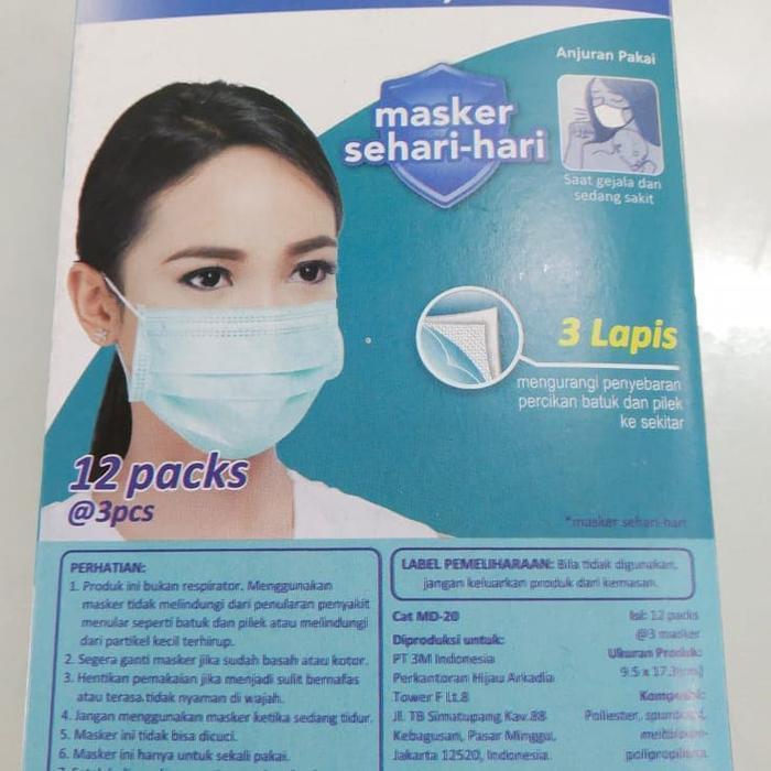 Ready NEXCARE 3M Daily Mask 3ply 36pcs/Box