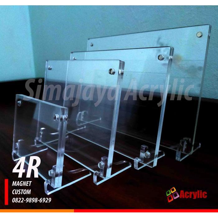 frame akrilik/frame magnet/ frame bingkai akrilik 4R 2mm *