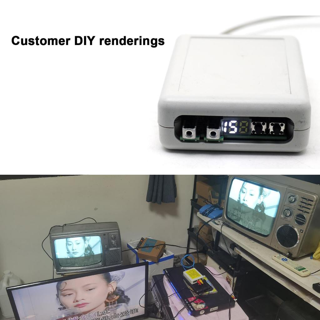 29CH ADJUSTABLE ANALOG TV SIGNAL TRANSMITTER FM VHF/UHF SIGNAL GENERATOR + ANTENNA & FOR AUDIO VIDEO