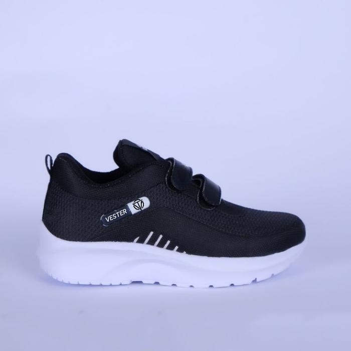 Sepatu Sekolah Hitam Putih / Sepatu Sekolah Anak Laki Perempuan Ukuran 28 - 40 Sd Fashion Pasti Ori
