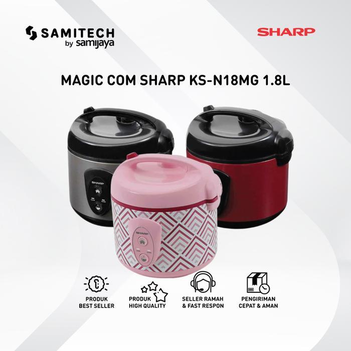 Magic Com Sharp Ks-N18Mg / Ks N18Mg 1.8 Liter Bergaransi