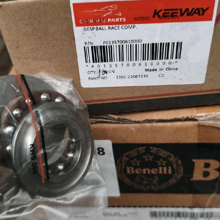 Sparepart Keeway SCR 250 - Ball Race Comp / Komstir P0135700610000