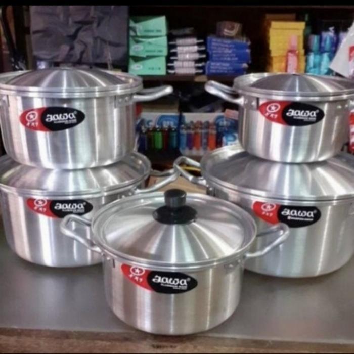 OSI KITCHEN SET 5 IN 1 PANCI JAWA / PANCI ALUMUNIUM TEBAL ISI 5 PCS (5UK)