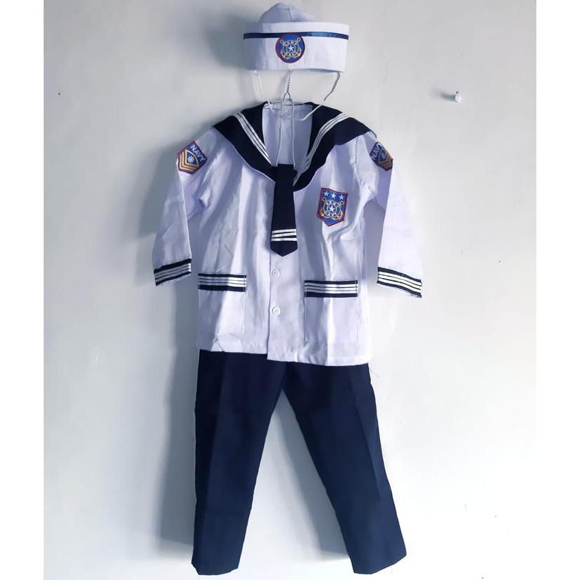 TERBARU Ready Baju Profesi Anak Pelaut / Pelayaran / Baju Profesi Popaye Anak fashion