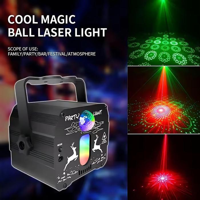 Lampu Laser Projector Lampu Panggung Laser Proyektor Disco RGB Party BISA GRAB