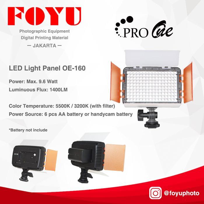 Lampu light panel LED Video Lamp OE-160