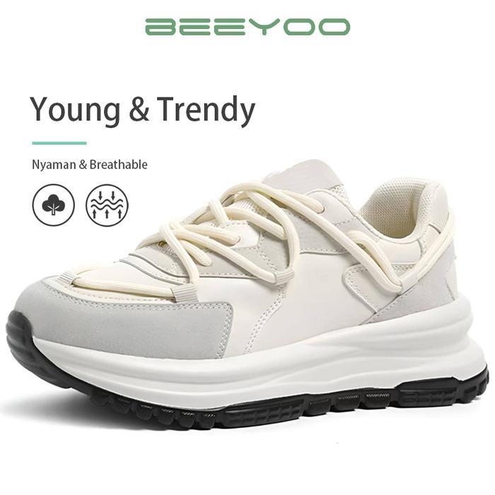 Beeyoo Sepatu Sneakers Olahraga Wanita Sepatu Warrior Casual Sepatu Fashion Korean Style Sepatu