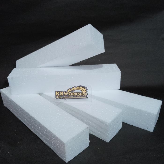Gabus / Styrofoam Balok Batangan untuk tusukan bunga kembang atau kerajinan lainya