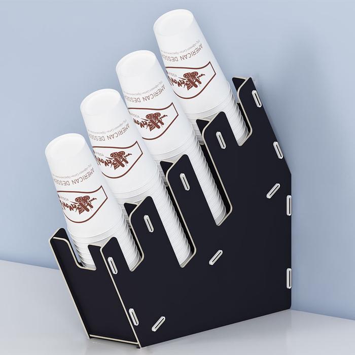 Rak Organizer Paper Bahan Kayu Cup Dispenser Papper Cup Rak Paper Cup Diskon Sale