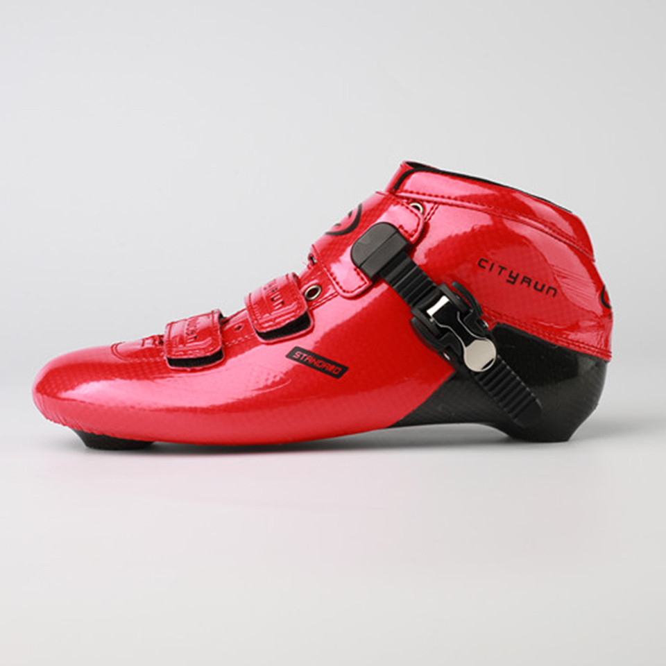 Speed Skates Carbon Fiber Inline Skate Cityrun Adult Child Competition Skates 4 Wheels Racing