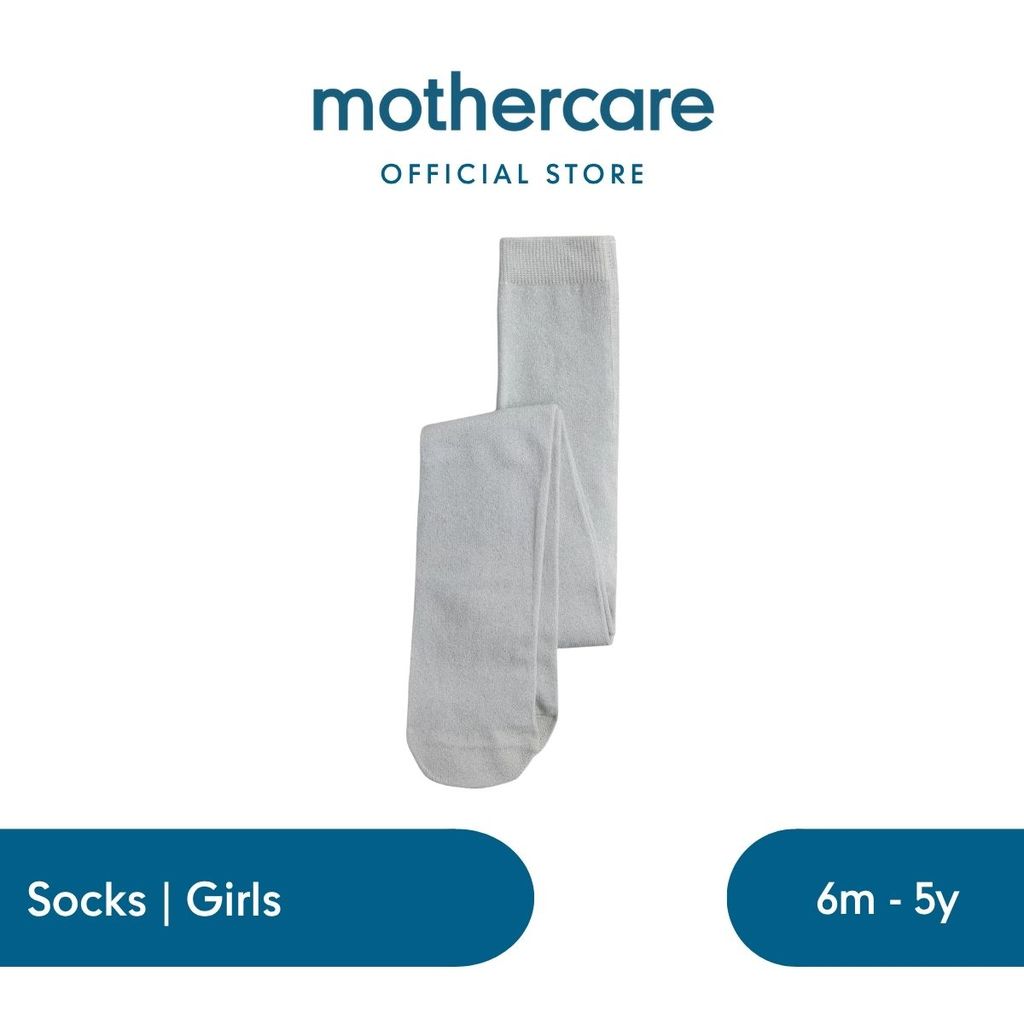 Mothercare Silver Glitter Tights - Kaos Kaki Anak Perempuan (Abu-abu)