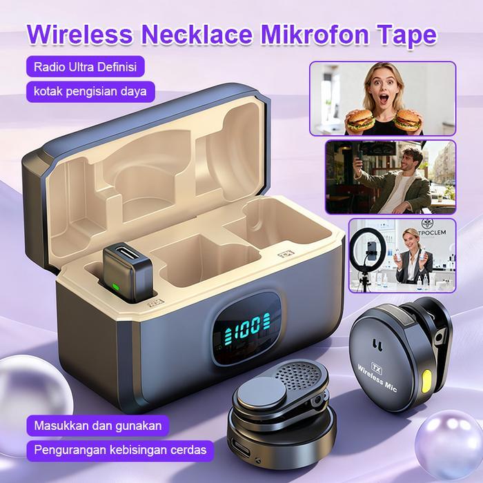 Q8 WIRELESS CLIP ON MIC MICROPHONE DUAL MIKROFON WIRELESS MIKROFON HP LAVALIER MICROPHONE WIRELESS
