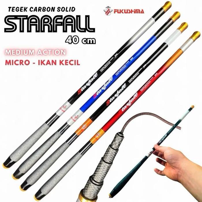 Tegek Fukushima Starfall Carbon Solid - UKURAN 210cm Handle