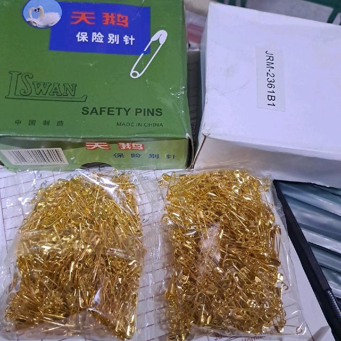 Peniti Kecil Warna Gold/Kuning/Emas Isi Banyak Jilbab Muslim Terpercaya