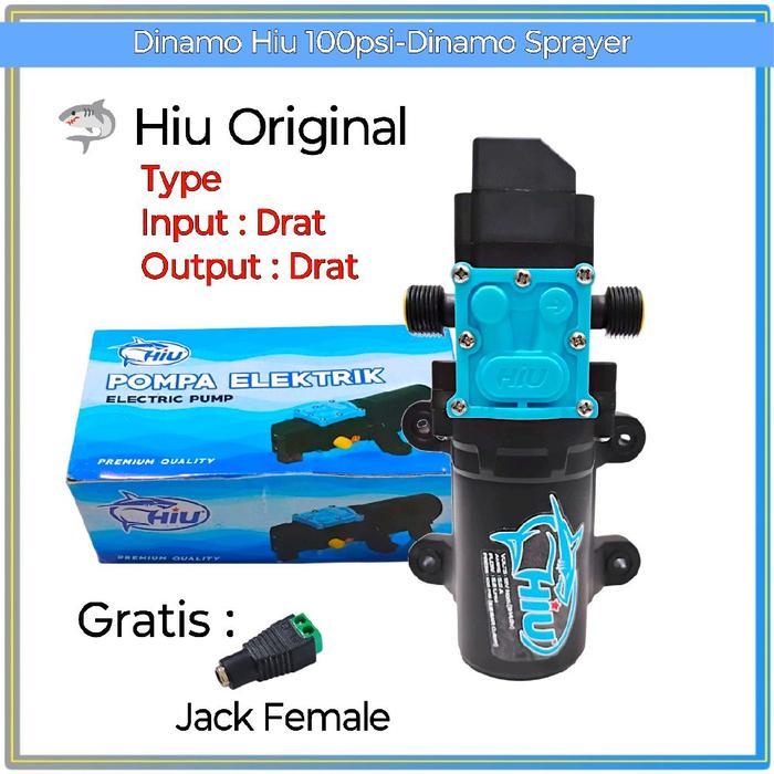 DINAMO POMPA DC 12VOLT HIU 100 PSI DINAMO POMPA SPRAYER ELEKTRIK CUT OFF TYPE DRAT DRAT HEMAT