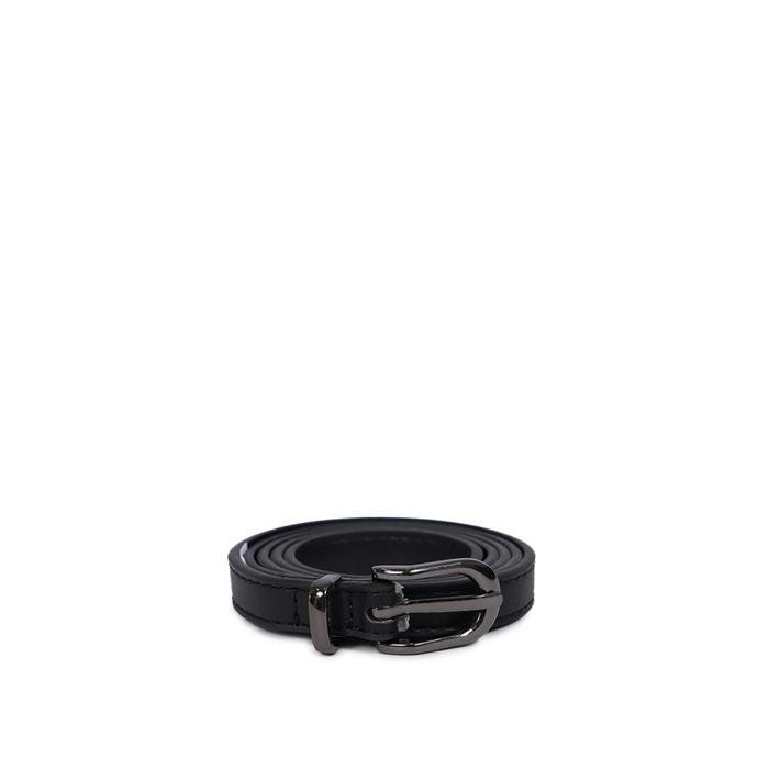Sale Et Cetera Half Oval Buckle Belt Black