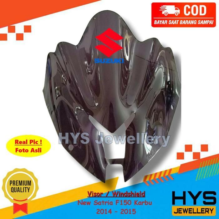 HYS VISOR WINDSHIELD SATRIA FU NEW F150 KARBU 2014 2015 TRANSFORMER WINSIL VARIASI MOTOR BAHAN