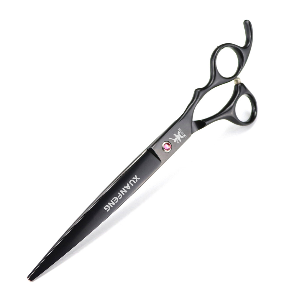 8 inch green hair scissors 440C steel barber cutting scissors