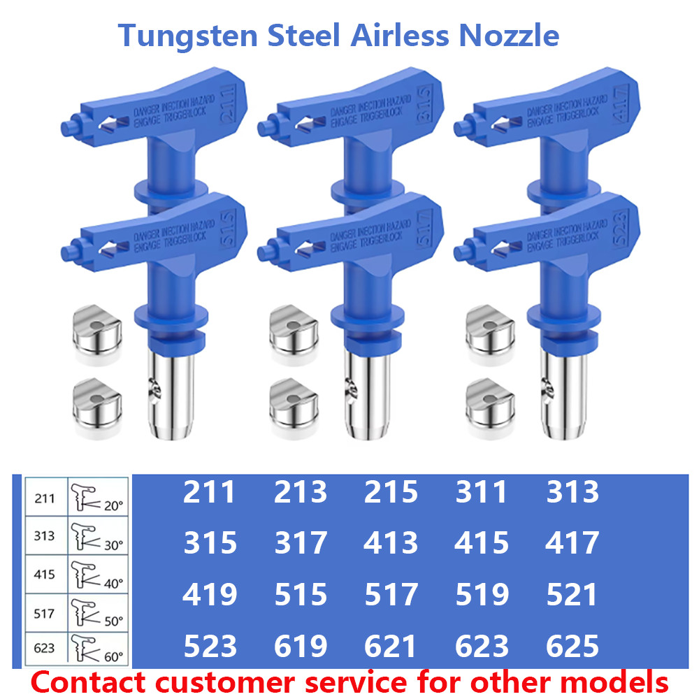 Blue Tungsten Steel Airless Nozzle Group Reversible Sprayer Airless Nozzle Airless Nozzle Airless