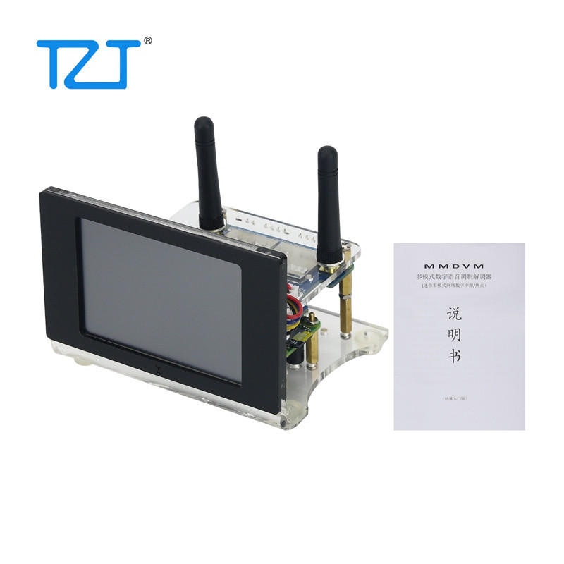 TZT Assembled MMDVM T12W Duplex MMDVM Hotspot with 3.5-inch Color Screen for Digital Walkie Talkie