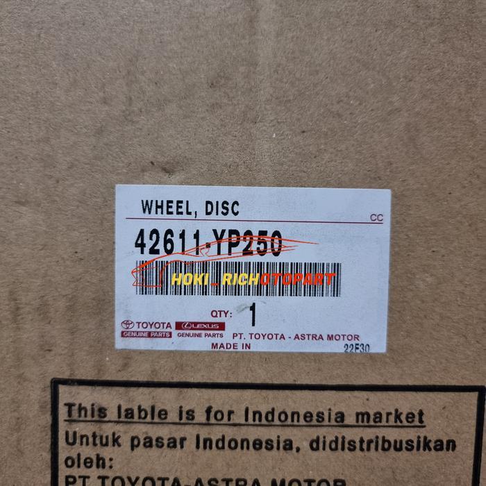 Promo Velg Two Tone Innova Reborn Facelift R16 Original Toyota 42611-Yp250