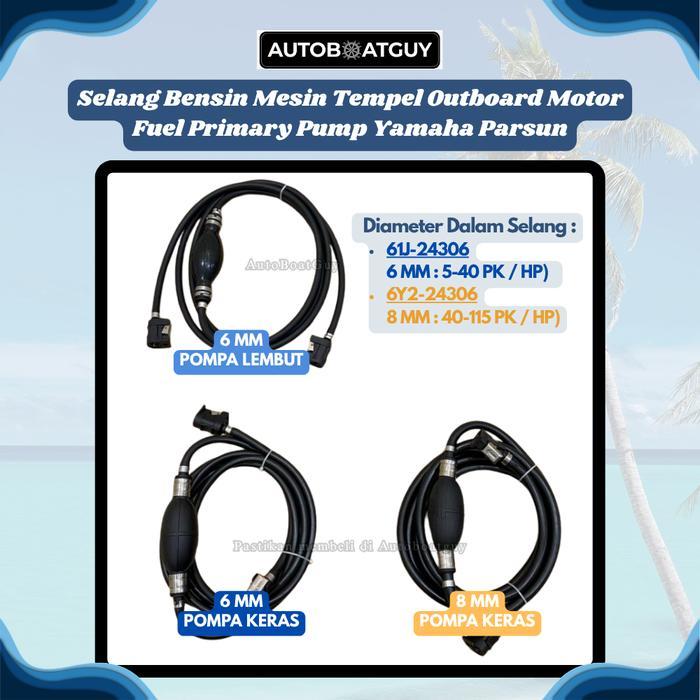 Selang Bensin Mesin Tempel Outboard Motor Fuel Primary Pump Yamaha Parsun