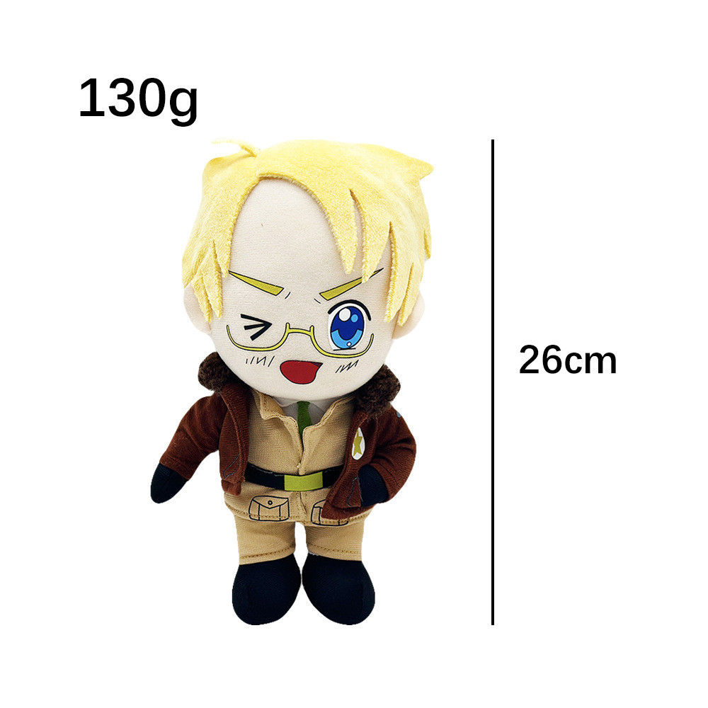 New Hetalia: Axis Powers Plush Doll Toy Kawaii The Beautiful World Arthur Kirkland Gilbert