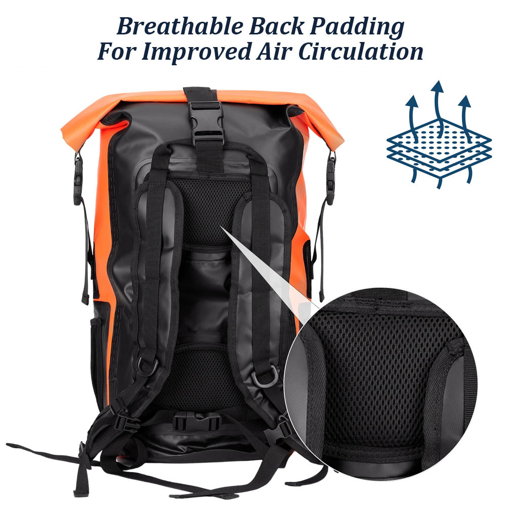 35L Waterproof Rolltop Dry Bag Outdoor Mountaineering Kayak Camping Backpack Trekking River Water
