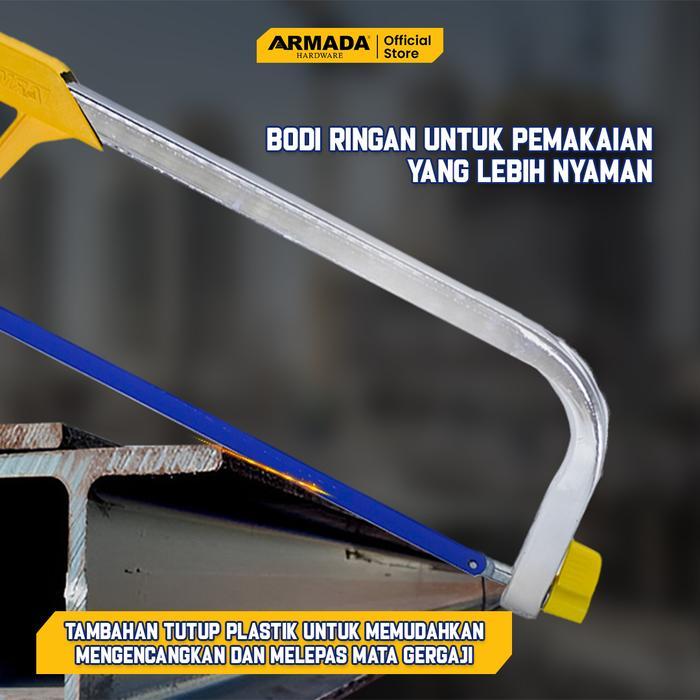 Gergaji Besi Aluminium Compact ARMADA 12" Stang Gergaji Besi Aluminium Logam