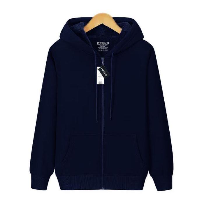 Reckblud - Jaket Zipper Distro Polos Jaket Unisex Resleting Hijau Army Keren Nyaman #Gratisongkir