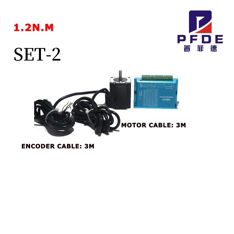 Nema 23 1.2Nm Stepper Servo Motor 57Hse1.2N+Hbs57 Closed-Loop Step Motor/Dl57 High Performance Step