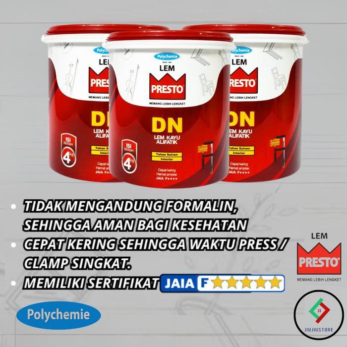 Lem Kayu Alifatik Presto Dn 4Kg Lem Presto Lem Kayu Serbaguna Lem Dn 4Kg #Gratisongkir