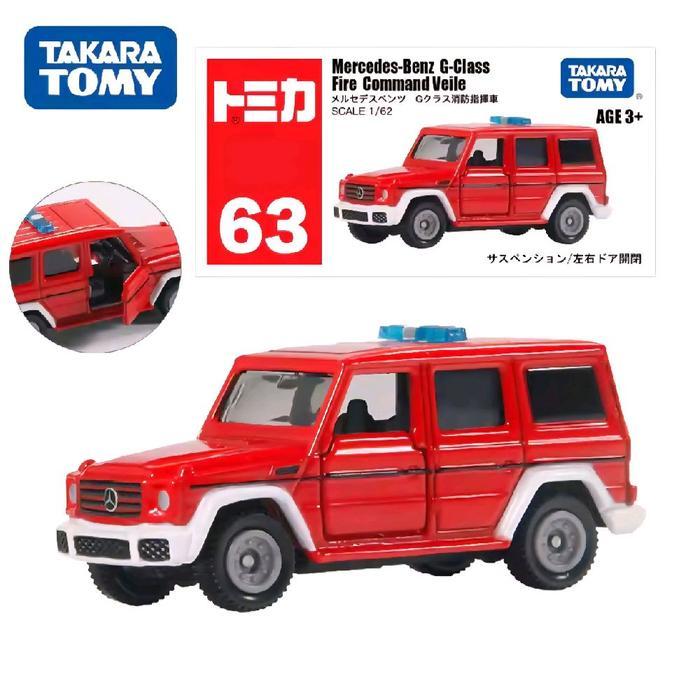 Tomica Reguler 63 Mercedes Benz G Class Fire Command Vehicle Takara Tomy Original Diecast Mainan