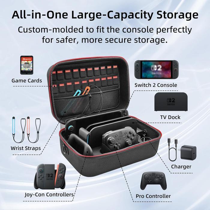 Ready Nintendo Switch 2 Travel Bag All In One Switch 2 Tas Travel Nintendo Switch2 Travel Bag Sw2