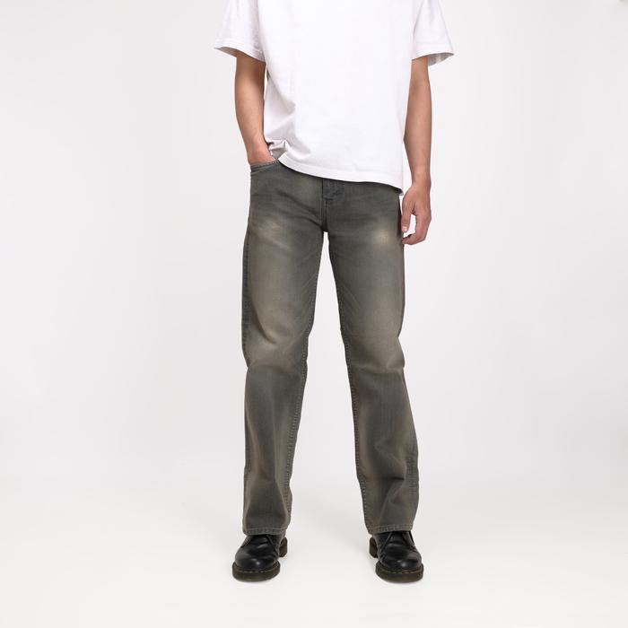 Rockmaker Celana Denim Regular Loose Brooklyn Grey Jeans Nyaman