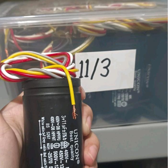 kapasitor mesin cuci sharp 11 3uf