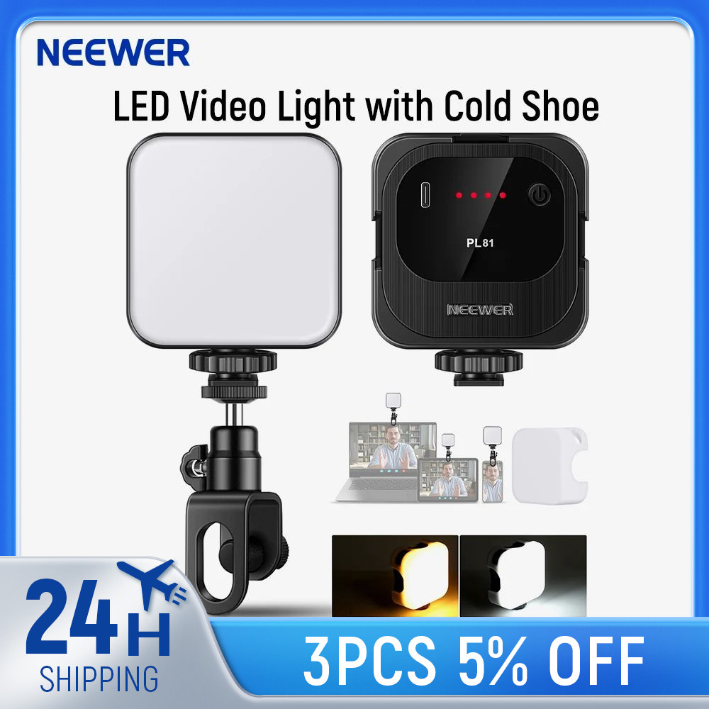 Neewer Ultra Bright Mini LED Video Light 49 Dimmable High Power LED Panel Video Light Compatible