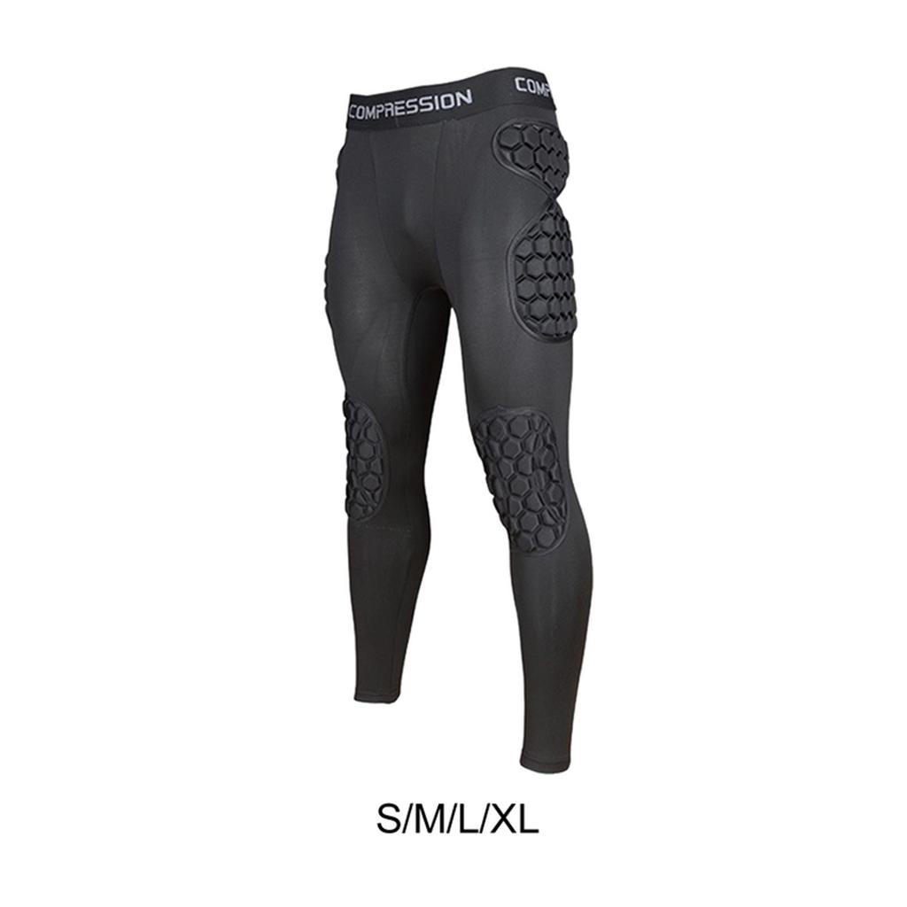 Goalkeeper Protective Long Pants Knee and Thigh Guard Versatile Breathable Comfortable for