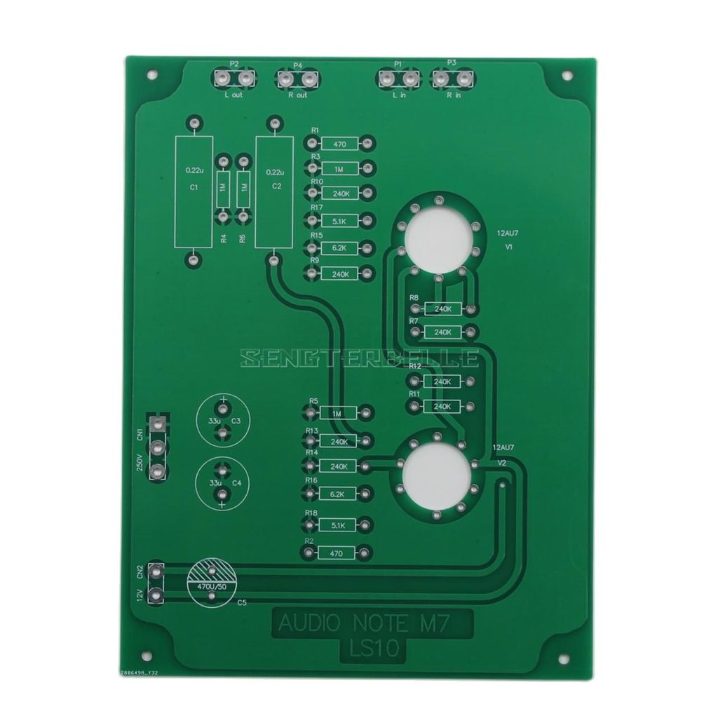 HiFi Home LS10 12AU7 Tube Preamplifier PCB Based on Audio Note M7 Preamp Circuit