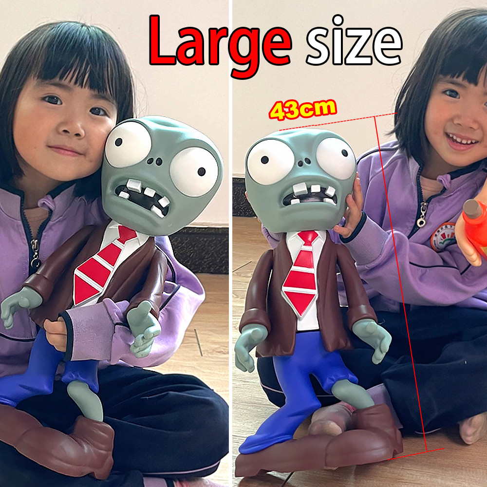 Plants vs. Zombie Toys Extra Giant Zombie Large Lighting Decoration Doll Handmade Both Arms And