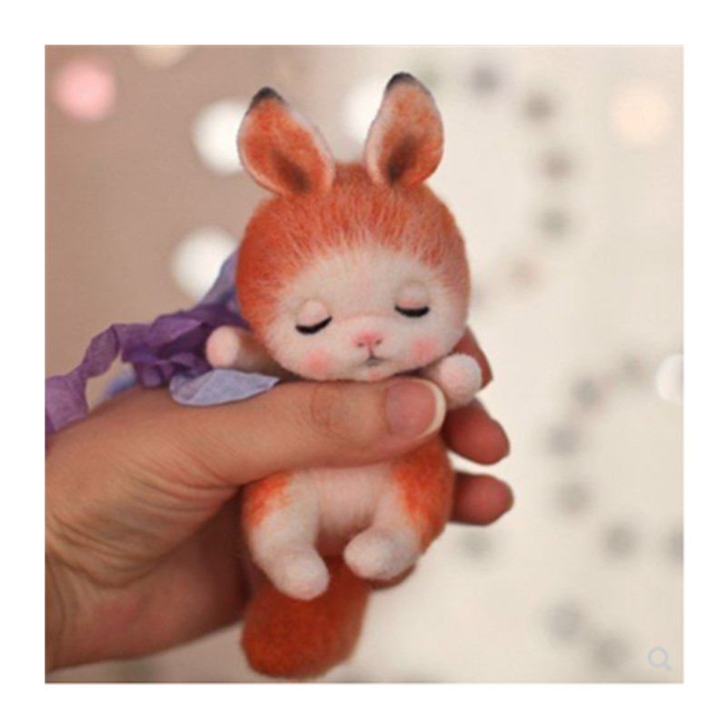 Little pendant adult DIY doll doll wool needlepoint kit wool felt needle felting decoration craft ne