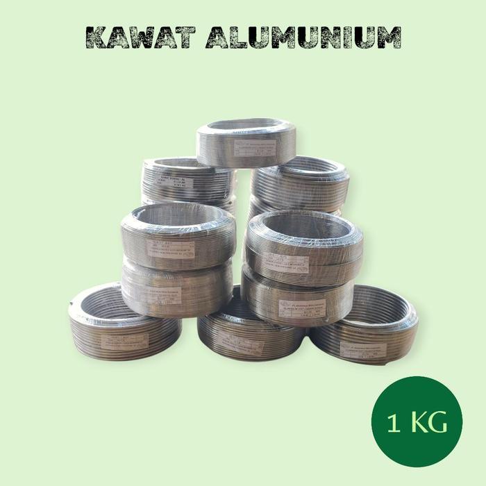 [] KAWAT BONSAI ALUMUNIUM 1 KG UKURAN 1 - 6 MM PER ROLL KAWAT KERAJINAN KAWAT JEMURAN KAWAT